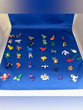 Lot of 38 Pokemon Mini Figures 1" Characters RL, R/L.W Figurines Gumball